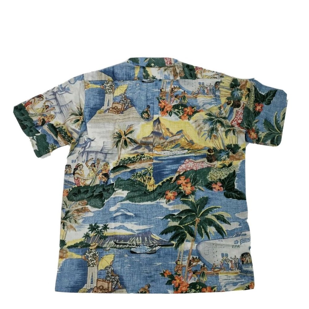 Reyn Spooner Mens Hawaiian Shirt Size Large Trans - Picture 2 of 8